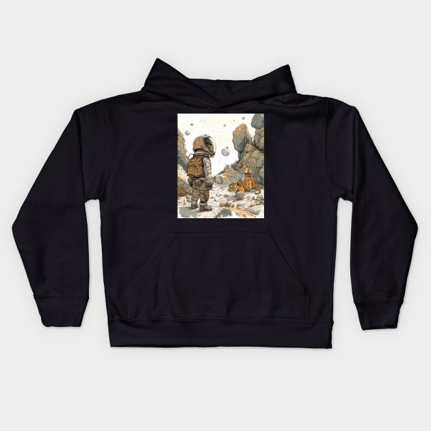 Calvin and Hobbes Humankind Kids Hoodie by Kisos Thass